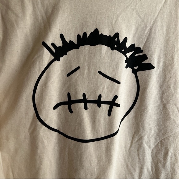 Travis Scott L Cactus Jack T shirt long sleeve cream black - Picture 4 of 7